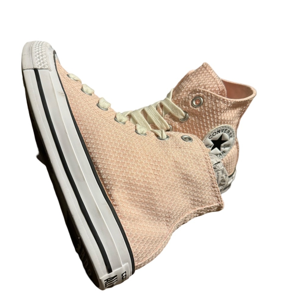 Pretty In Pink Converse High Tops - Picture 2 of 13